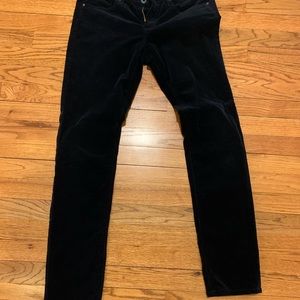 Navy AG cord pants